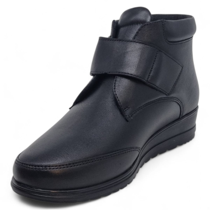 Ghete Damă Casual Din Piele Naturală Neagră 30415 [4]