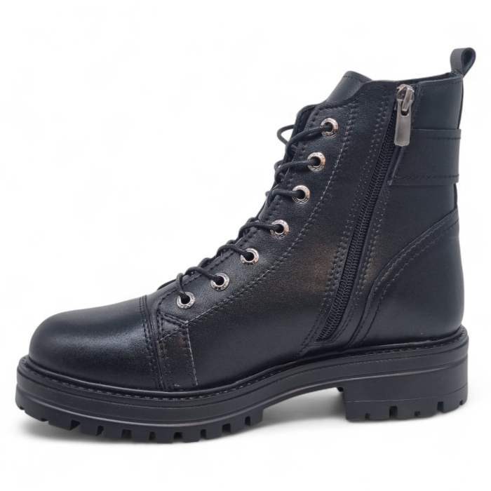 Ghete Damă Casual Din Piele Naturală Neagră 30416 [4]