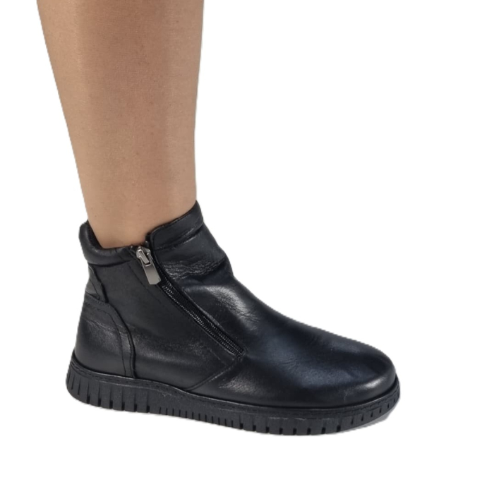 Ghete Damă Casual Din Piele Naturală Neagră 30434 [7]