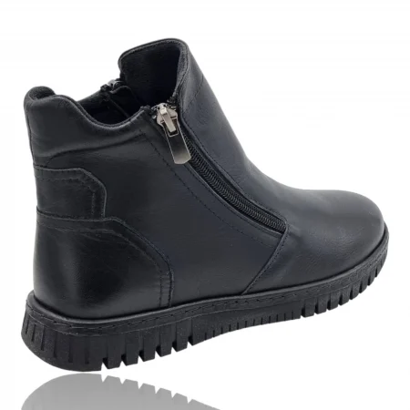 Ghete Damă Casual Din Piele Naturală Neagră 30434 [3]