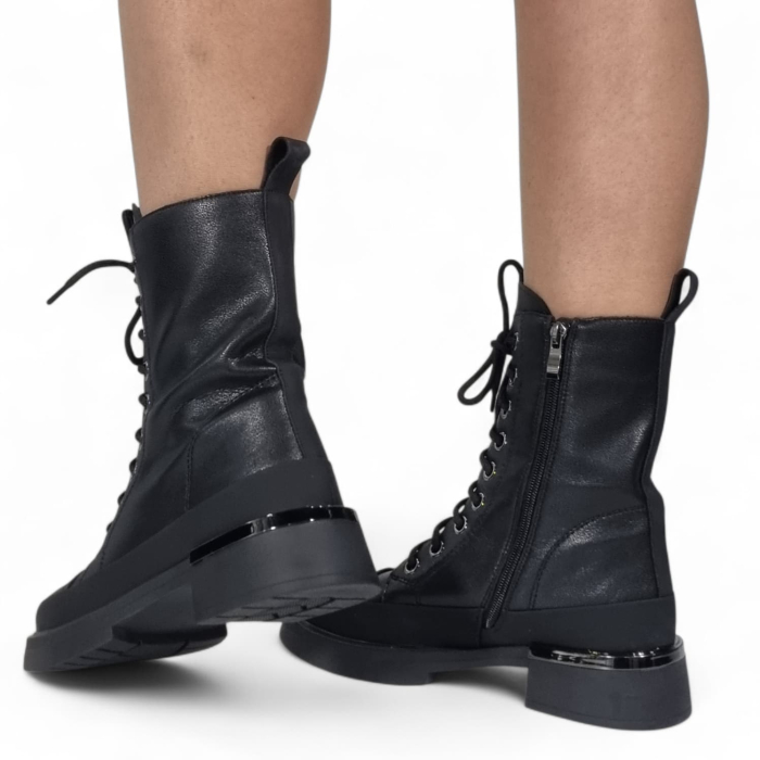 Ghete Damă Casual Din Piele Naturală Neagră 30440 [7]