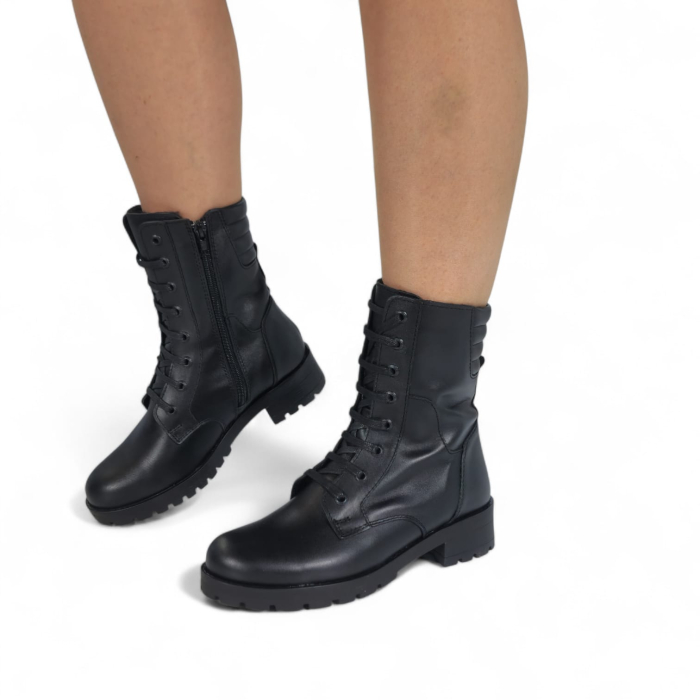 Ghete Damă Casual Din Piele Naturală Neagra  30442 [2]