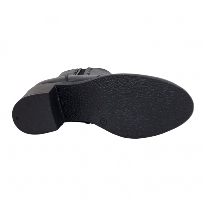 Ghete Damă Casual Din Piele Naturală Neagra 8619 [11]