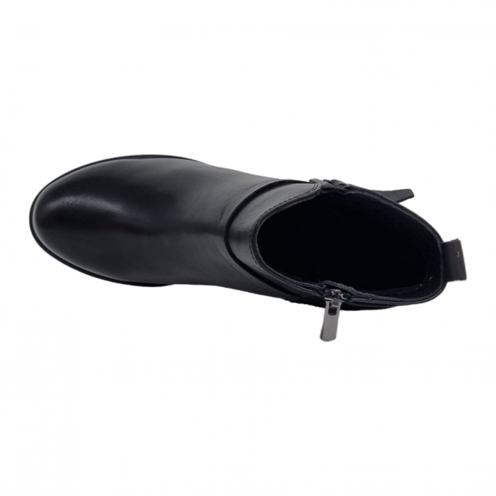 Ghete Damă Casual Din Piele Naturală Neagra 8613 [5]