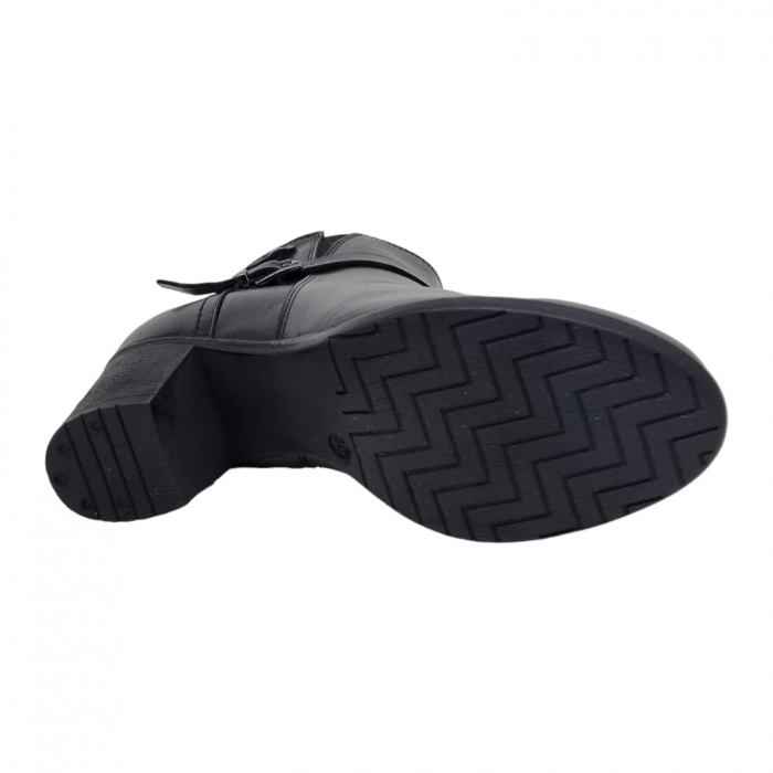 Ghete Damă Casual Din Piele Naturală Neagra 8613 [2]