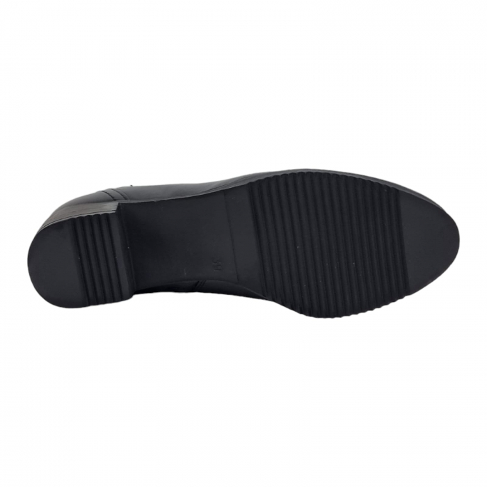 Ghete Damă Casual Din Piele Naturală Neagra 8618 [6]