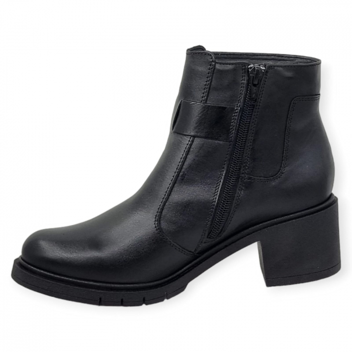 Ghete Damă Casual Din Piele Naturală Neagră 8535 [4]