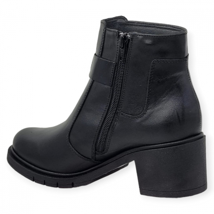Ghete Damă Casual Din Piele Naturală Neagră 8535 [2]