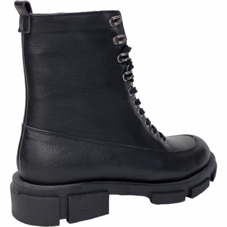 Ghete Damă Casual Din Piele Naturală Neagră 8566 [9]