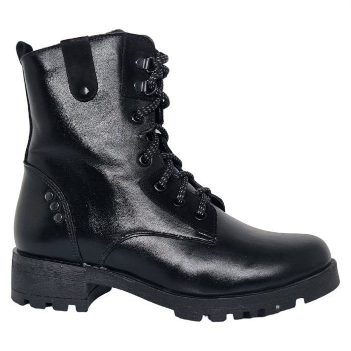 Ghete Damă Casual Din Piele Naturală Neagră 30167 [10]