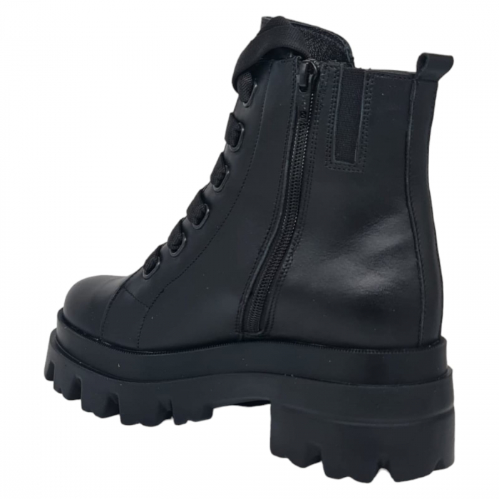 Ghete Damă Casual Din Piele Naturală Neagră 8570 [2]