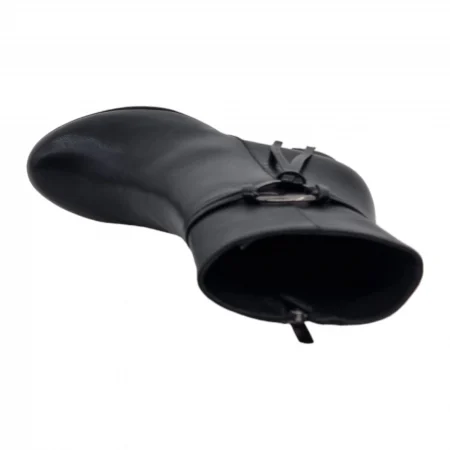 Ghete Damă Casual Din Piele Naturală Neagră 8606 [6]