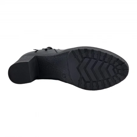 Ghete Damă Casual Din Piele Naturală Neagră 8606 [4]