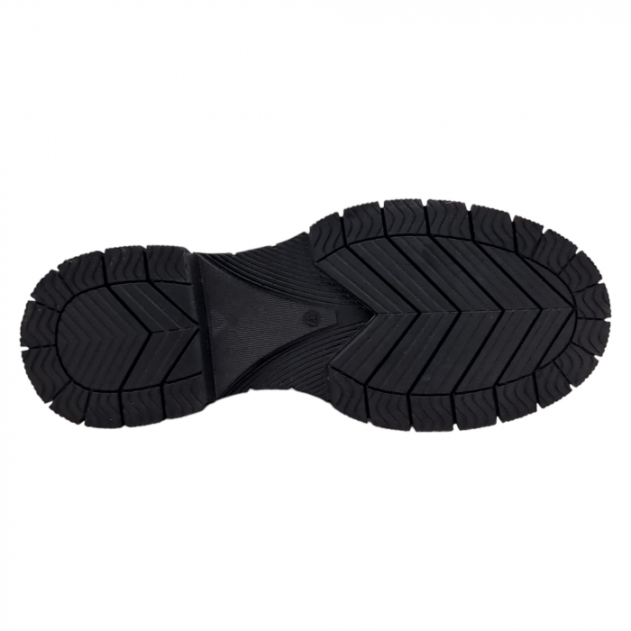 Ghete Damă Casual Din Piele Naturală Neagră 8607 [2]
