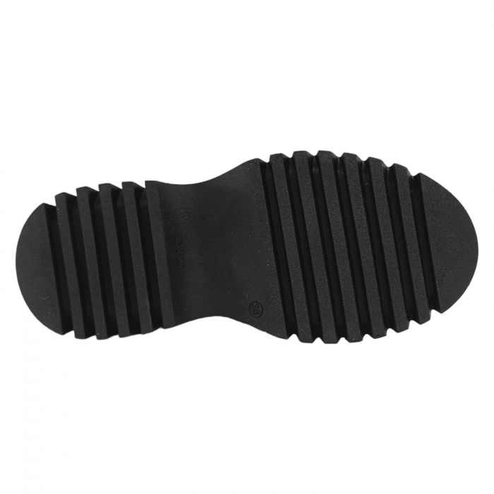 Ghete Damă Casual Din Piele Naturală Neagră 8608 [2]