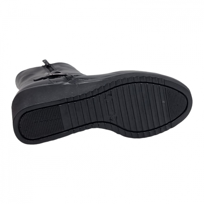 Ghete Damă Casual Din Piele Naturală Neagră 8610 [6]