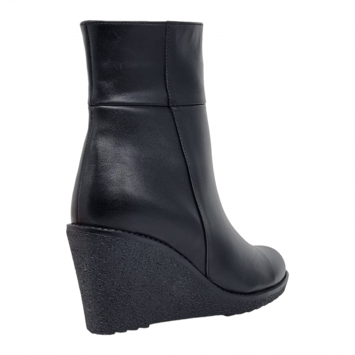 Ghete Damă Casual Din Piele Naturală Neagră 8619 [6]