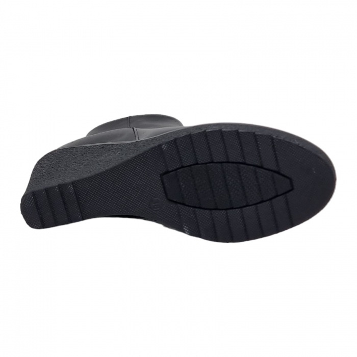 Ghete Damă Casual Din Piele Naturală Neagră 8619 [12]