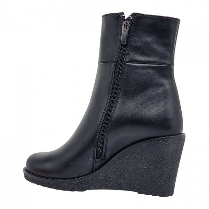 Ghete Damă Casual Din Piele Naturală Neagră 8619 [10]