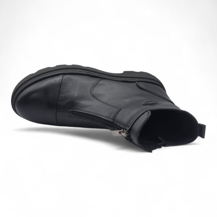 Ghete Damă Casual Din Piele Naturală Neagra 30243 [5]