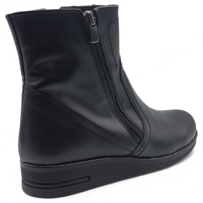Ghete Damă Casual Din Piele Naturală Neagra 30246 [2]