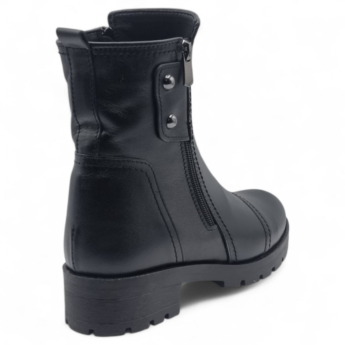 Ghete Damă Casual Din Piele Naturală Neagra 30248 [4]