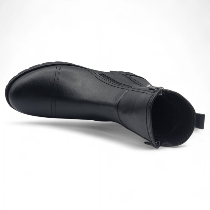 Ghete Damă Casual Din Piele Naturală Neagra 30248 [5]