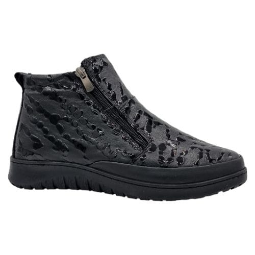 Ghete Damă Casual Din Piele Naturală Neagra 8636 [2]