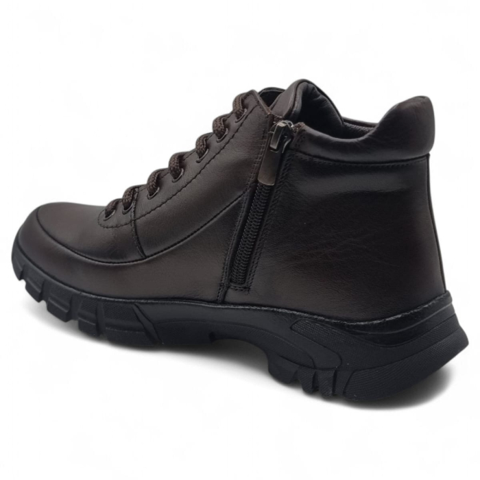 Ghete Damă Casual Din Piele Naturală Maro Kafe 30258 [5]