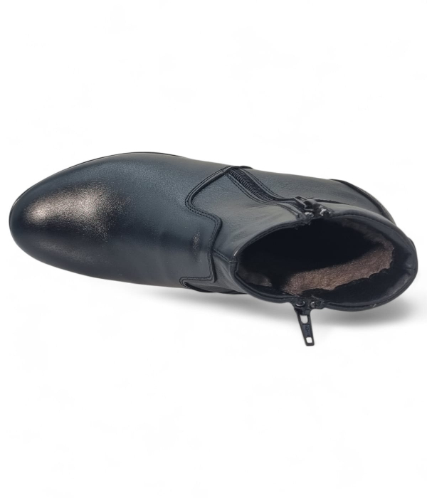 Ghete Damă Casual Din Piele Naturală Neagră 30263 [7]