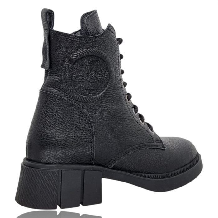 Ghete Damă Casual Din Piele Naturală Neagră 8767 [6]