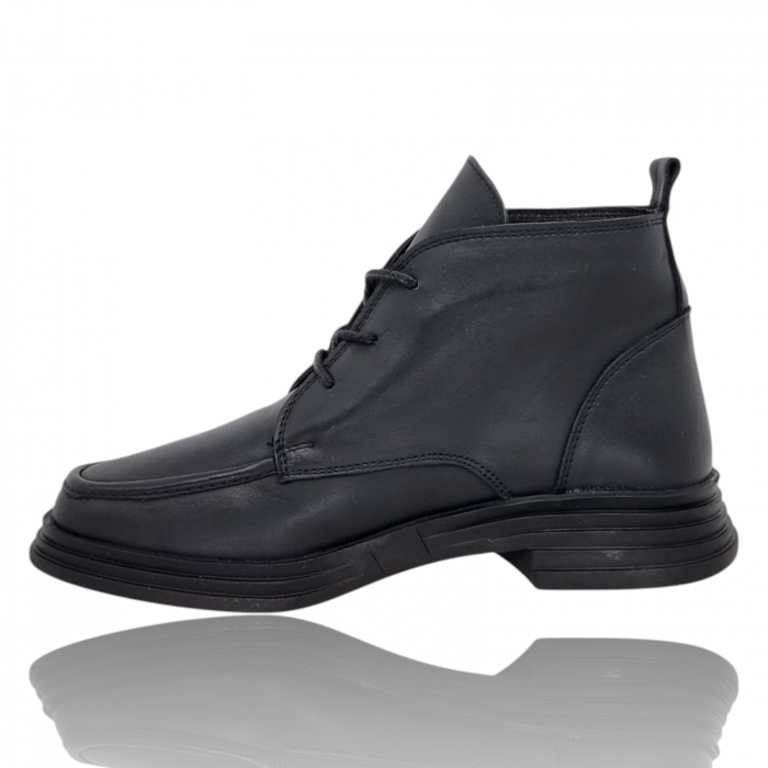Ghete Damă Casual Din Piele Naturală Neagră 8773 [7]