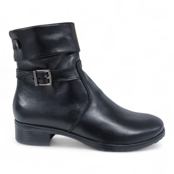 Ghete Damă Casual Din Piele Naturală Neagră 30375 [1]