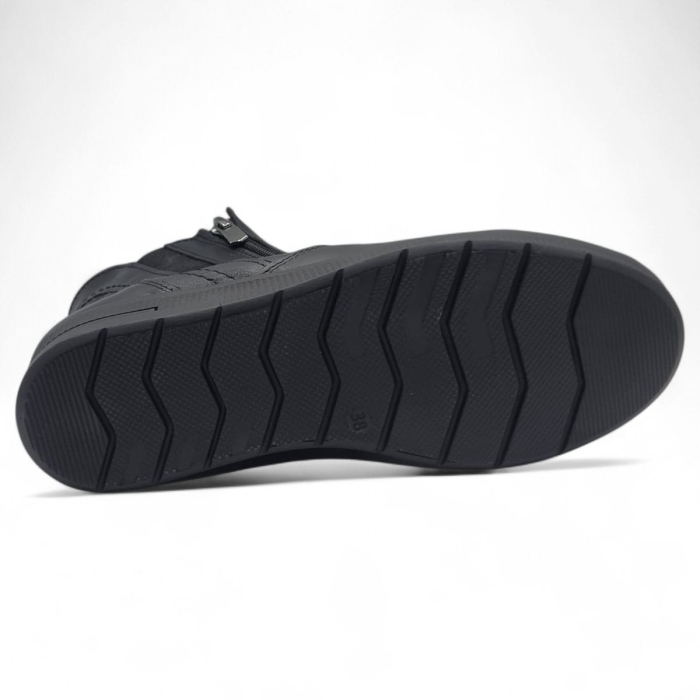 Ghete Damă Casual Din Piele Naturală Neagră 30384 [7]