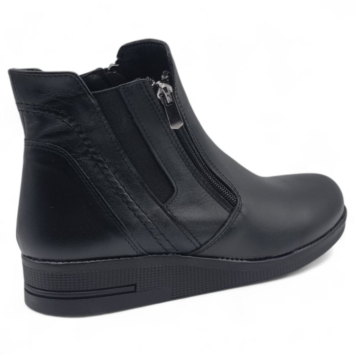 Ghete Damă Casual Din Piele Naturală Neagră 30384 [3]