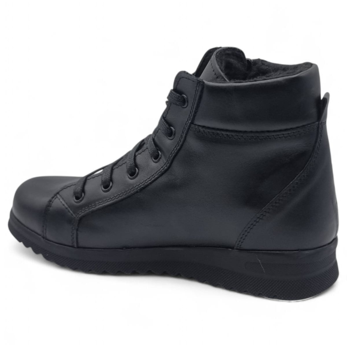 Ghete Damă Casual Din Piele Naturală Neagră 30386 [6]