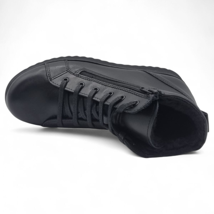 Ghete Damă Casual Din Piele Naturală Neagră 30386 [8]