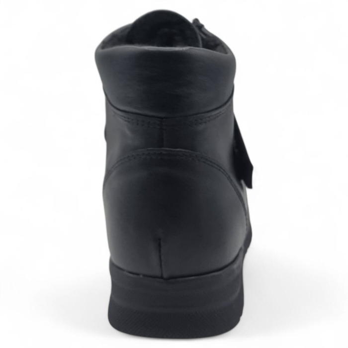 Ghete Damă Casual Din Piele Naturală Neagră 30390 [4]