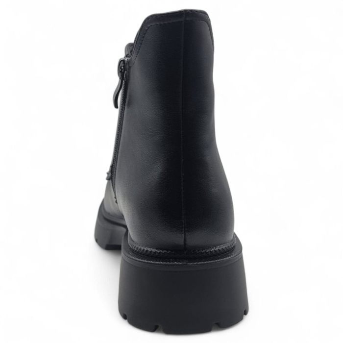 Ghete Damă Casual Din Piele Naturală Neagră 30392 [4]