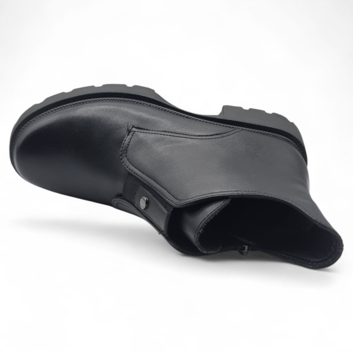 Ghete Damă Casual Din Piele Naturală Neagră 30392 [8]