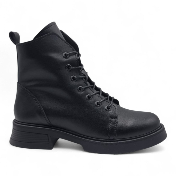 Ghete Damă Casual Din Piele Naturală Neagră 30395 [1]