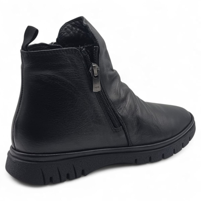 Ghete Damă Casual Din Piele Naturală Neagră 30396 [3]