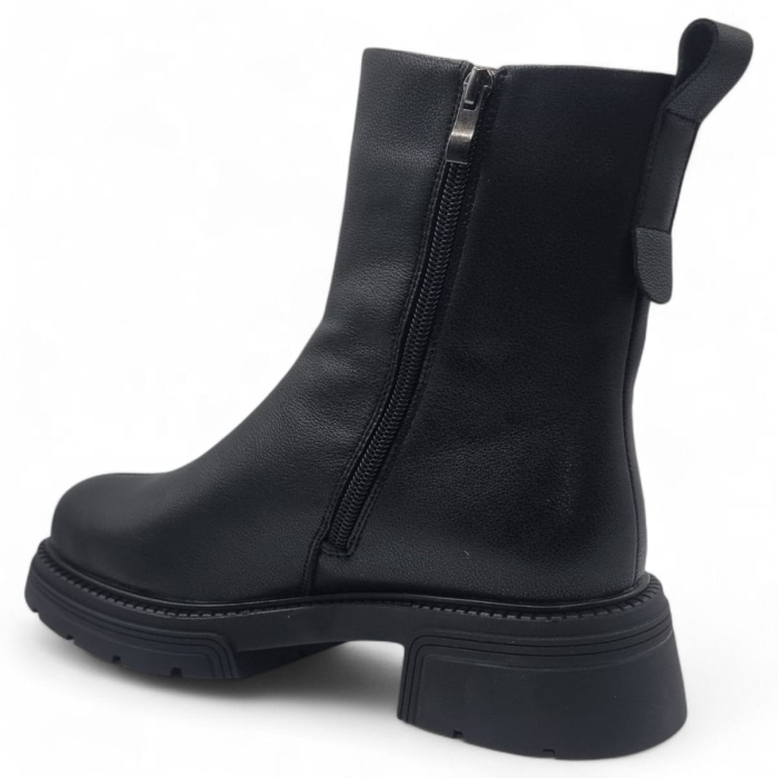 Ghete Damă Casual Din Piele Naturală Neagră  30399 [5]