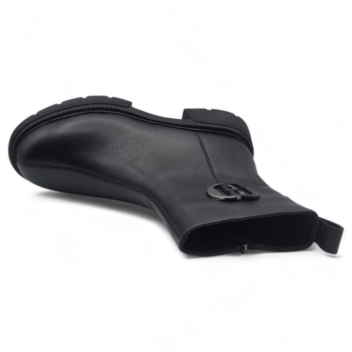 Ghete Damă Casual Din Piele Naturală Neagră  30399 [6]