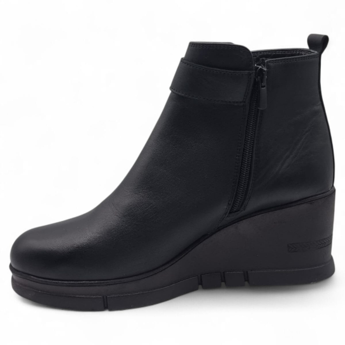 Ghete Damă Casual Din Piele Naturală Neagră 30398 [3]