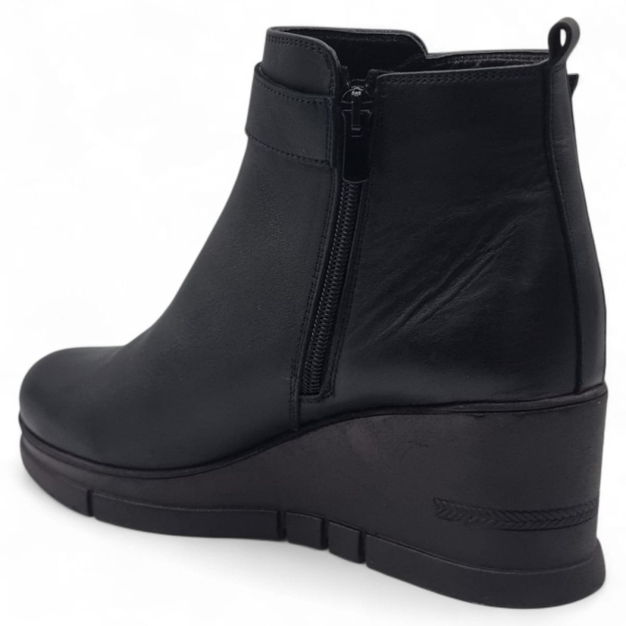 Ghete Damă Casual Din Piele Naturală Neagră 30398 [4]