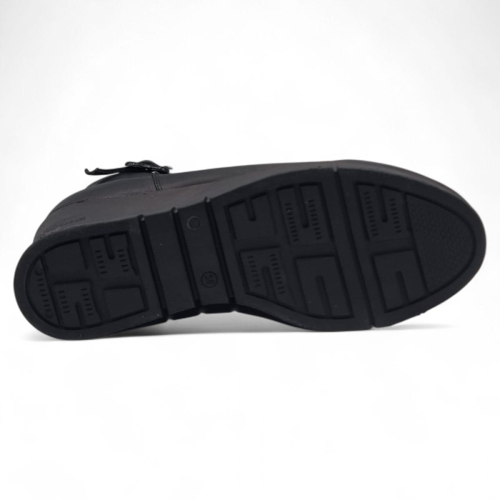 Ghete Damă Casual Din Piele Naturală Neagră 30398 [6]