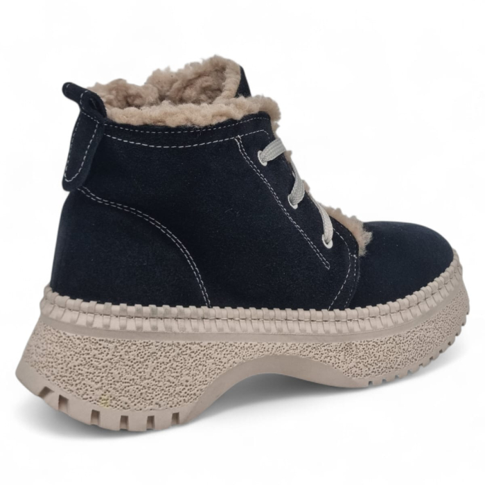 Ghete Damă Casual Din Piele Naturală Neagră Vel 30369 [3]