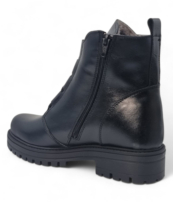 Ghete Damă Casual Din Piele Naturală Neagră  30404 [6]