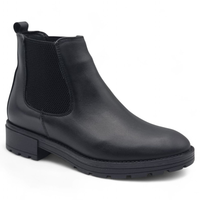 Ghete Damă Casual Din Piele Naturală Negru 30358 [3]